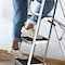 Stalwart 4-Step Stool - Folding Ladder with Handrails, Tool Bag, and 330lbs Capacity by White 561302ESV - alternate 3